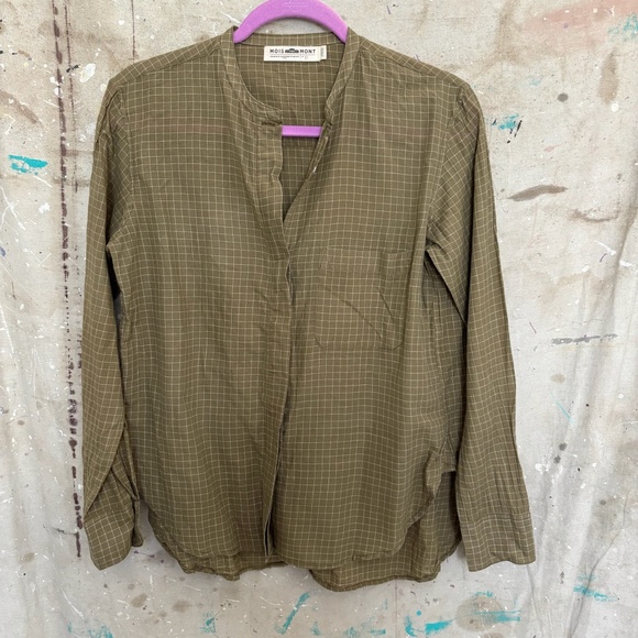 Moismont 560 Windowpane Plaid Button Down Shirt - Picture 1 of 3